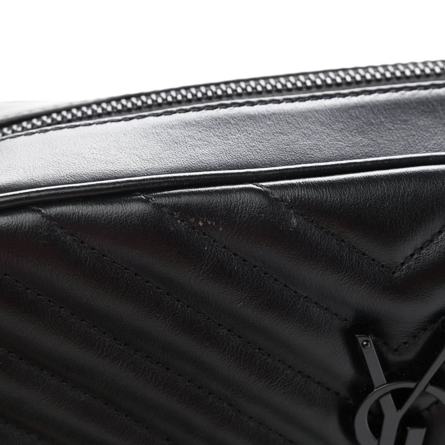Saint Laurent Calfskin Matelasse Monogram Lou Camera Bag Black 10 of 10