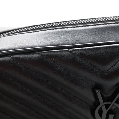 Saint Laurent Calfskin Matelasse Monogram Lou Camera Bag Black 10 of 10