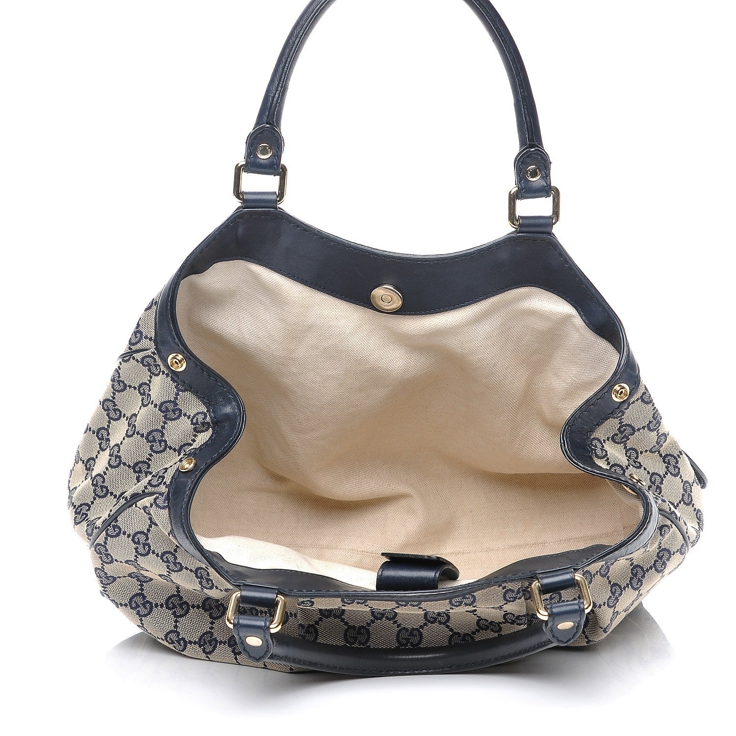 Gucci Monogram Medium Sukey Tote Navy 5 of 7