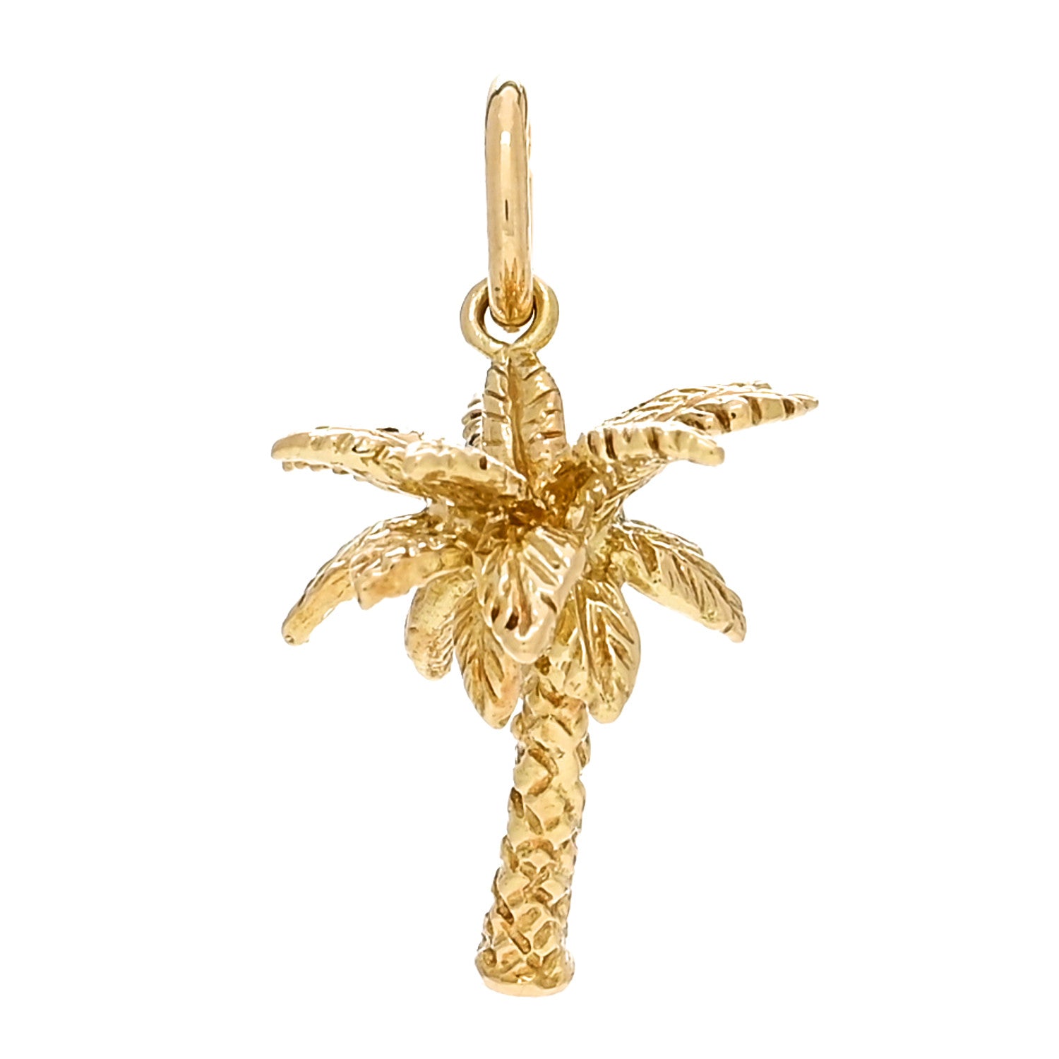 Tiffany 18K Yellow Gold Palm Tree Charm 1 of 5