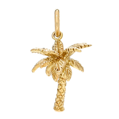 Tiffany 18K Yellow Gold Palm Tree Charm 1 of 5