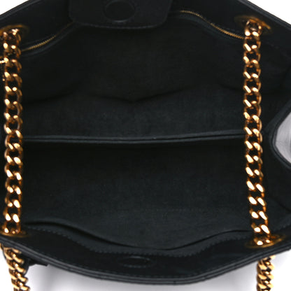 Louis Vuitton Calfskin New Wave Chain Tote Black 5 of 14