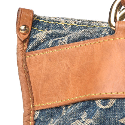 Louis Vuitton Monogram Denim Sac Plat Blue 9 of 14
