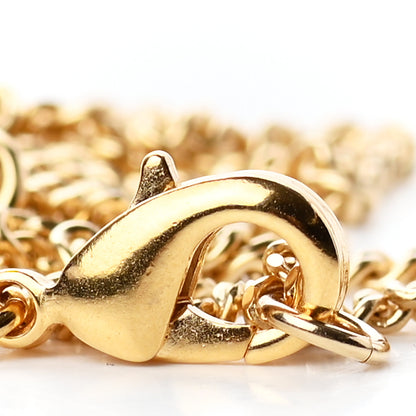 Chanel Crystal CC Pendant Necklace Gold 6 of 6