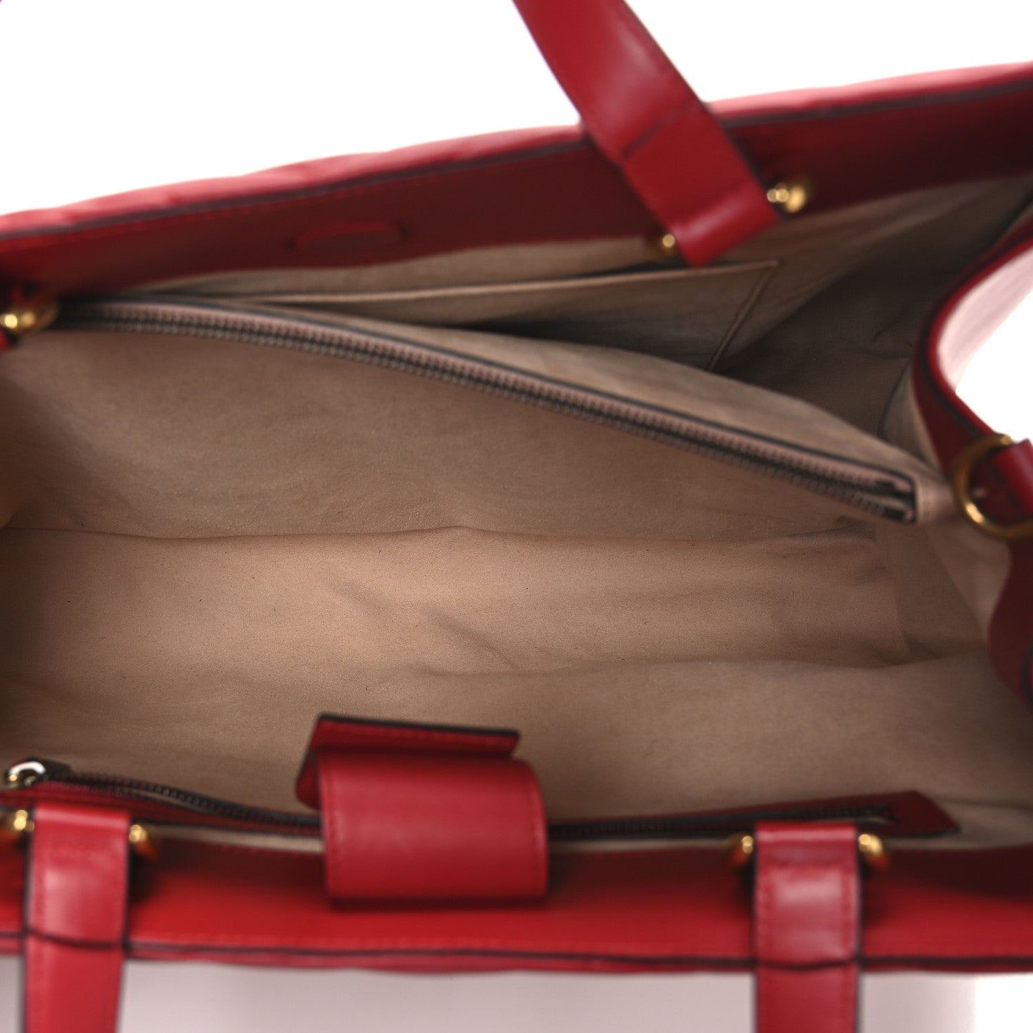 Gucci Calfskin Matelasse Medium GG Marmont Tote Hibiscus Red 5 of 10