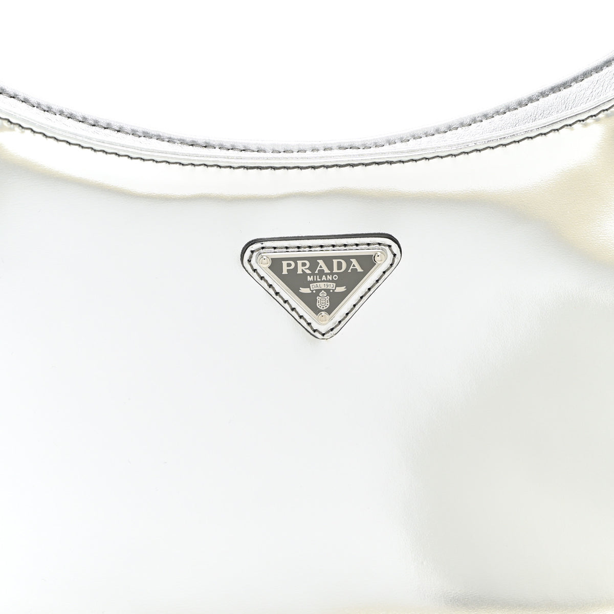 Prada Spazzolato Cleo Shoulder Bag Argento 8 of 11