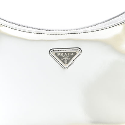Prada Spazzolato Cleo Shoulder Bag Argento 8 of 11