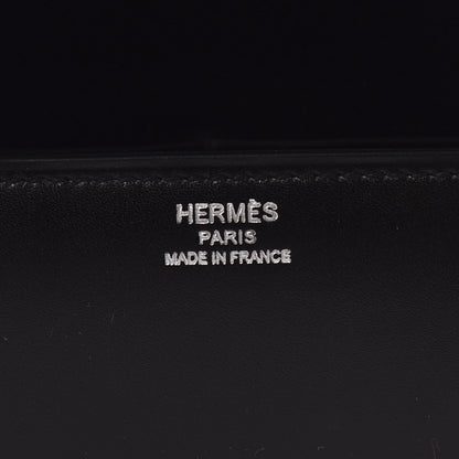Hermes Box Egee Clutch Black 6 of 7