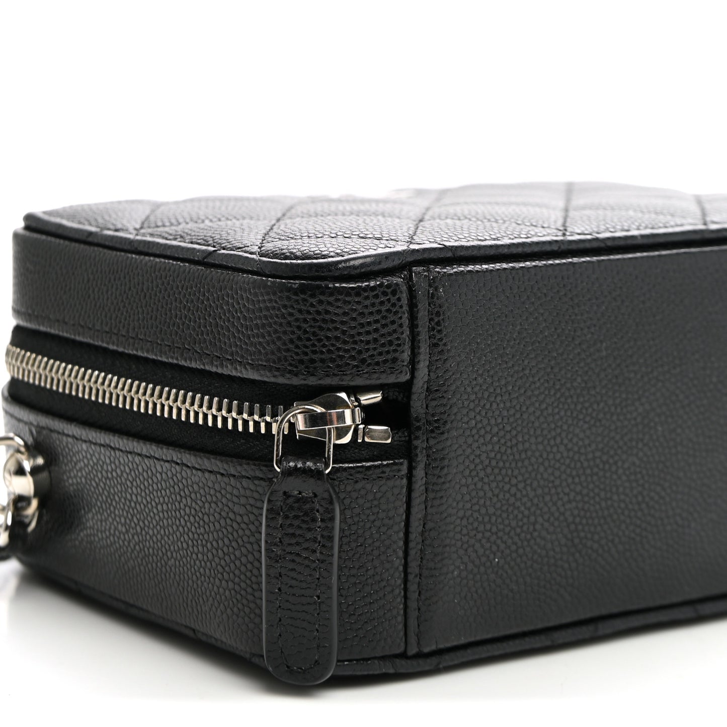 Caviar Quilted Camera Bag Black