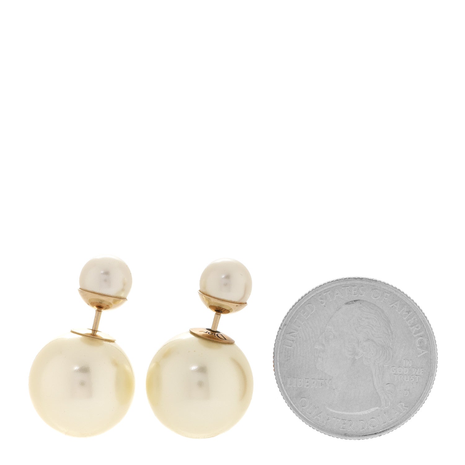 Christian Dior Pearl Mise En Dior Tribal Earrings Gold 2 of 5