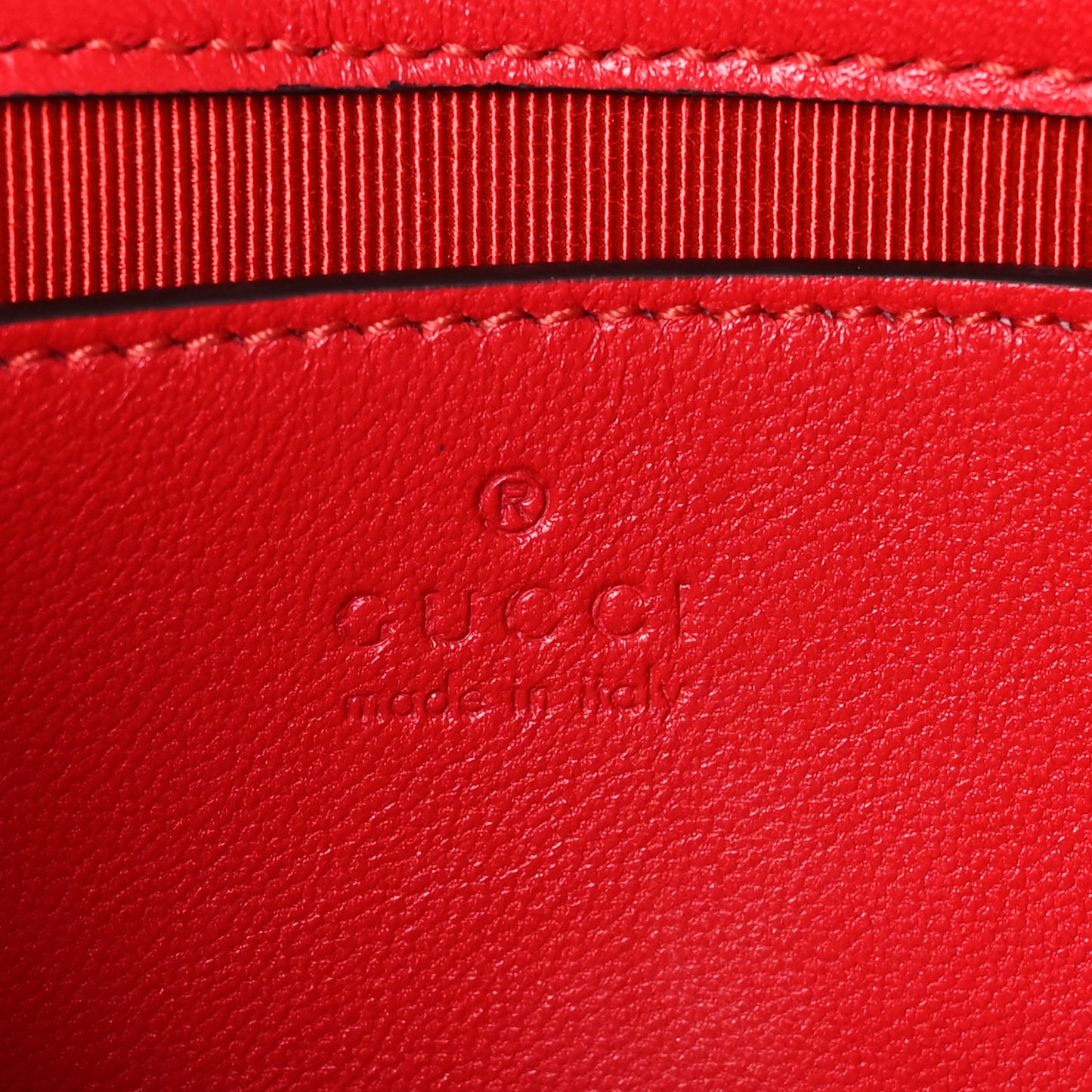 Lambskin Matelasse Small GG Marmont Shoulder Bag Bright Red