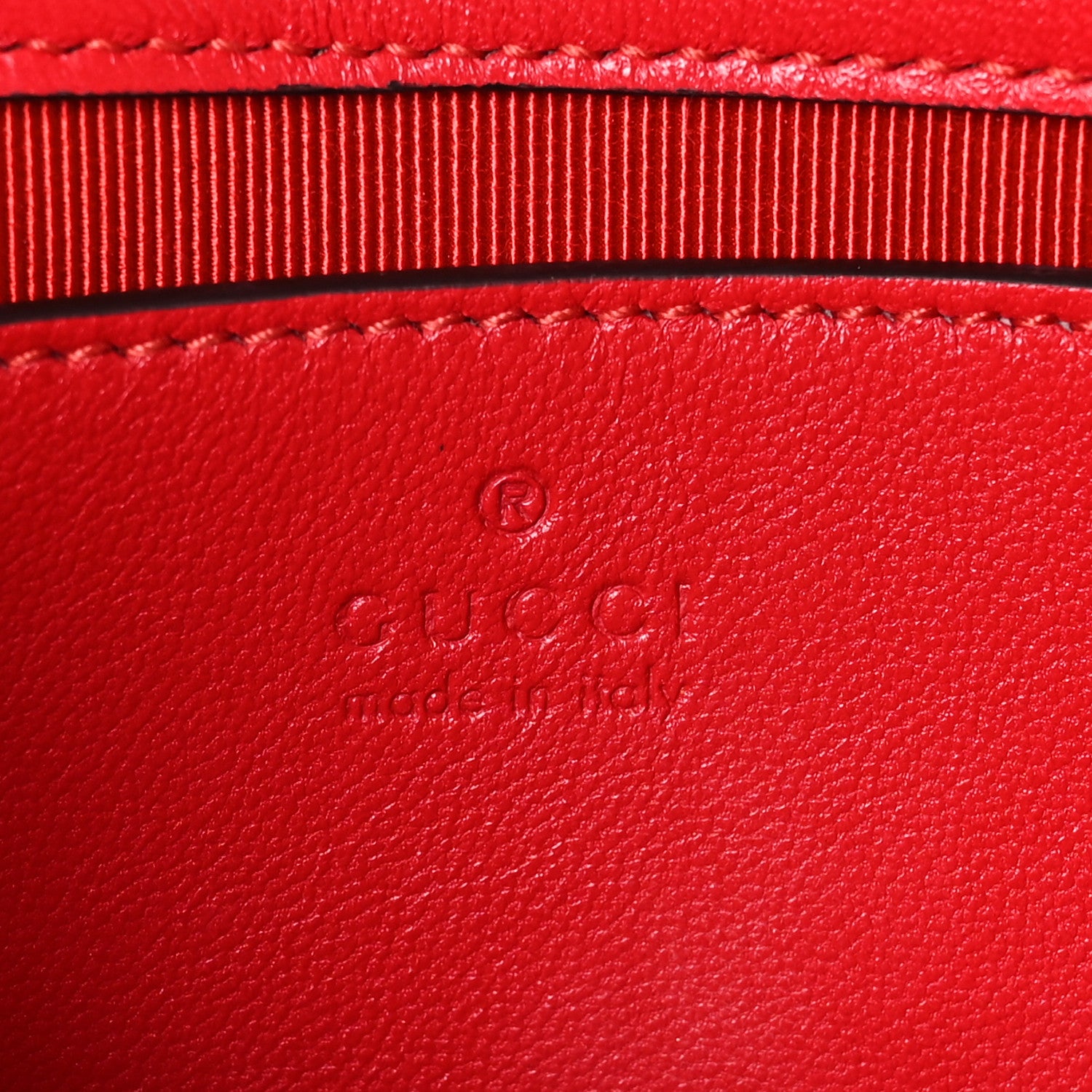 Gucci Lambskin Matelasse Small GG Marmont Shoulder Bag Bright Red 6 of 11
