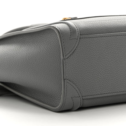 Celine Baby Drummed Calfskin Nano Luggage Kohl 9 of 15