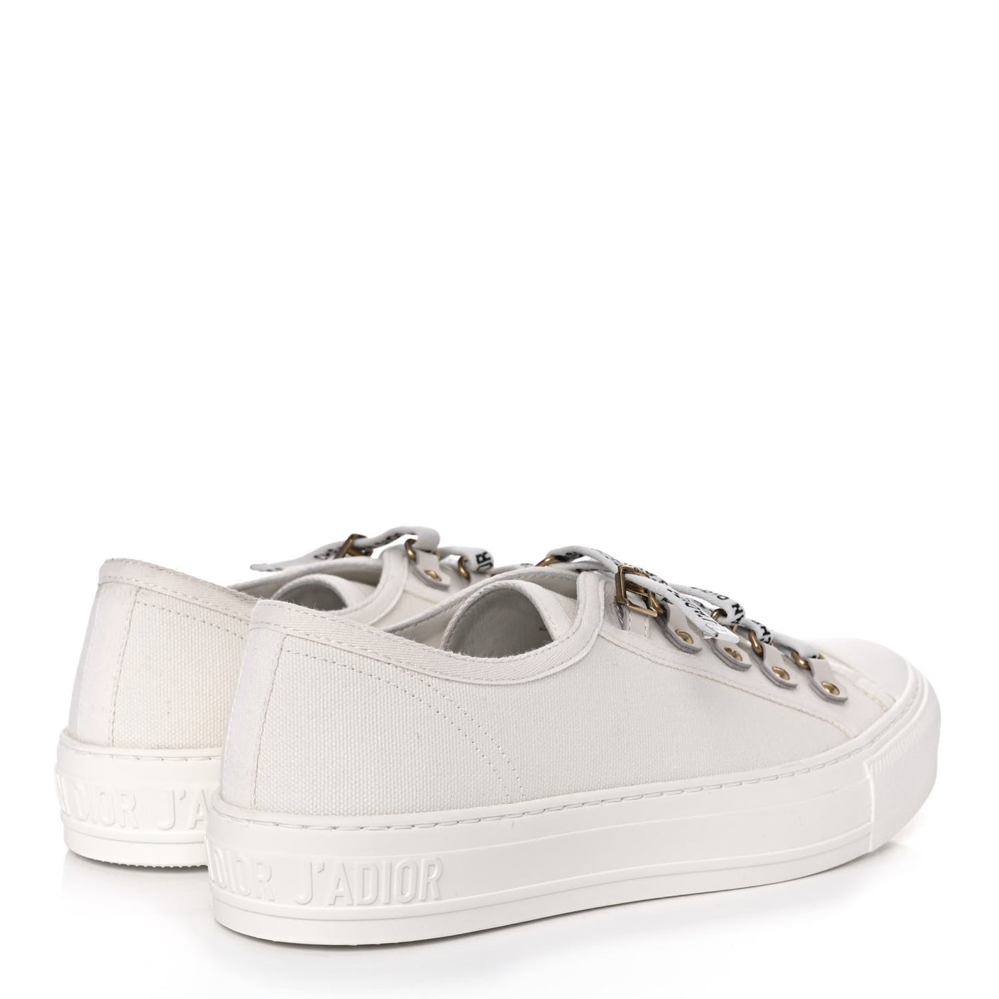 Canvas Walk'N'Dior Low Top Sneakers 38.5 Milk