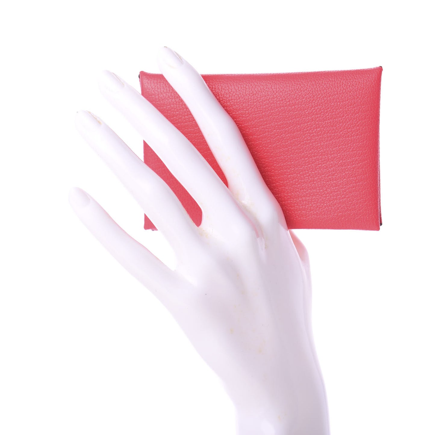 Chevre Mysore Calvi Card Case Rose Lipstick
