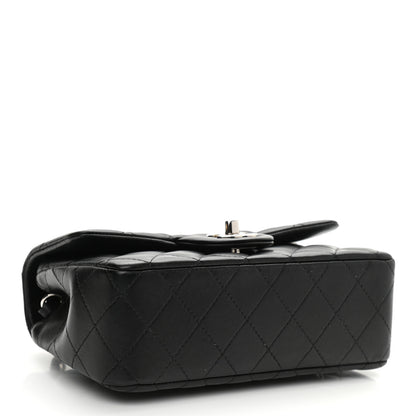 Chanel Lambskin Quilted Mini Rectangular Flap Black 4 of 9