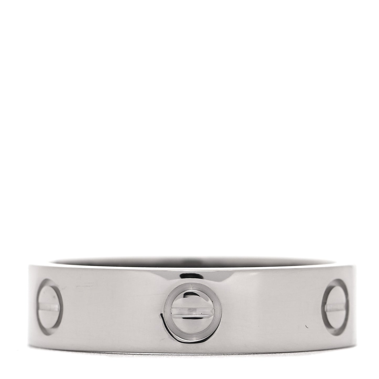18K White Gold 6mm LOVE Ring 64 10.75