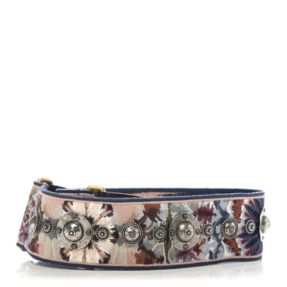 Christian Dior Canvas Embroidered Studded KaleiDiorscopic Shoulder Strap Multicolor 2 of 4
