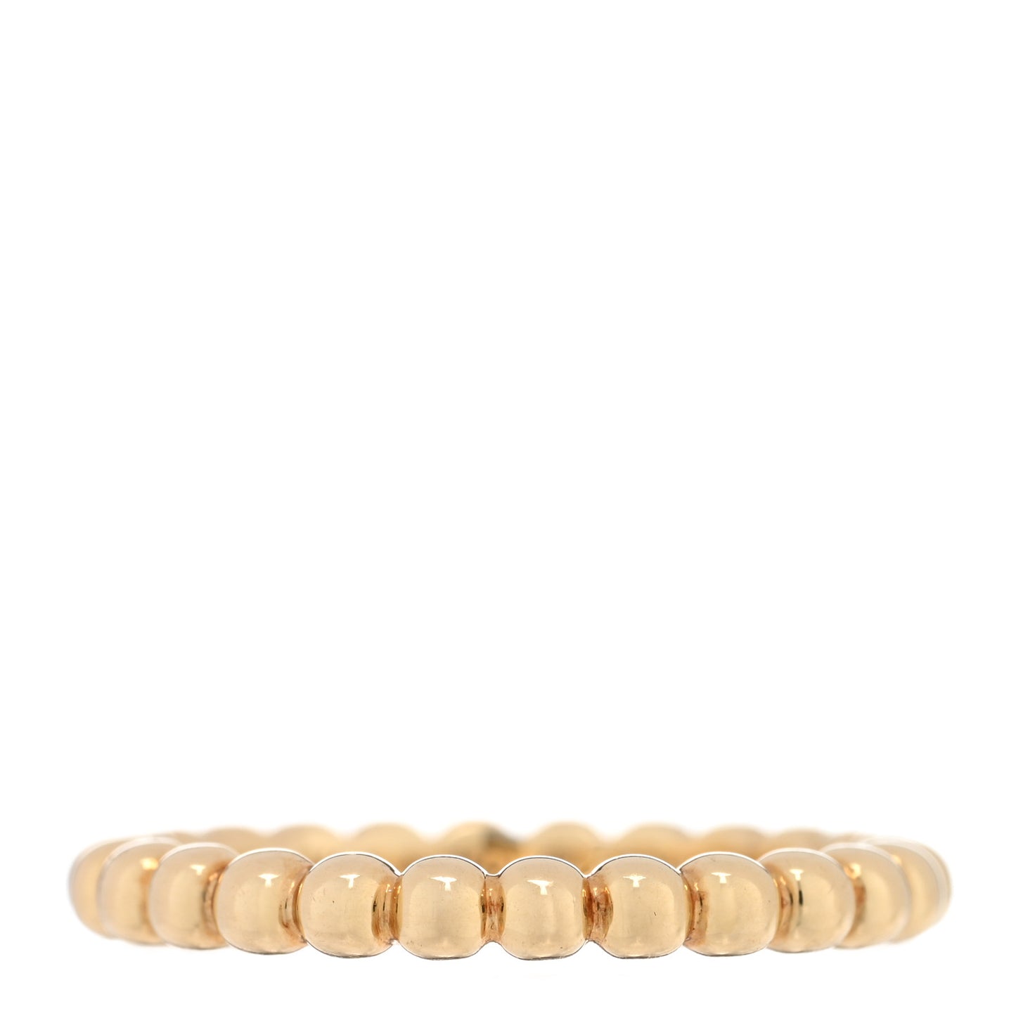 18K Yellow Gold Medium Perlee Ring 57 8