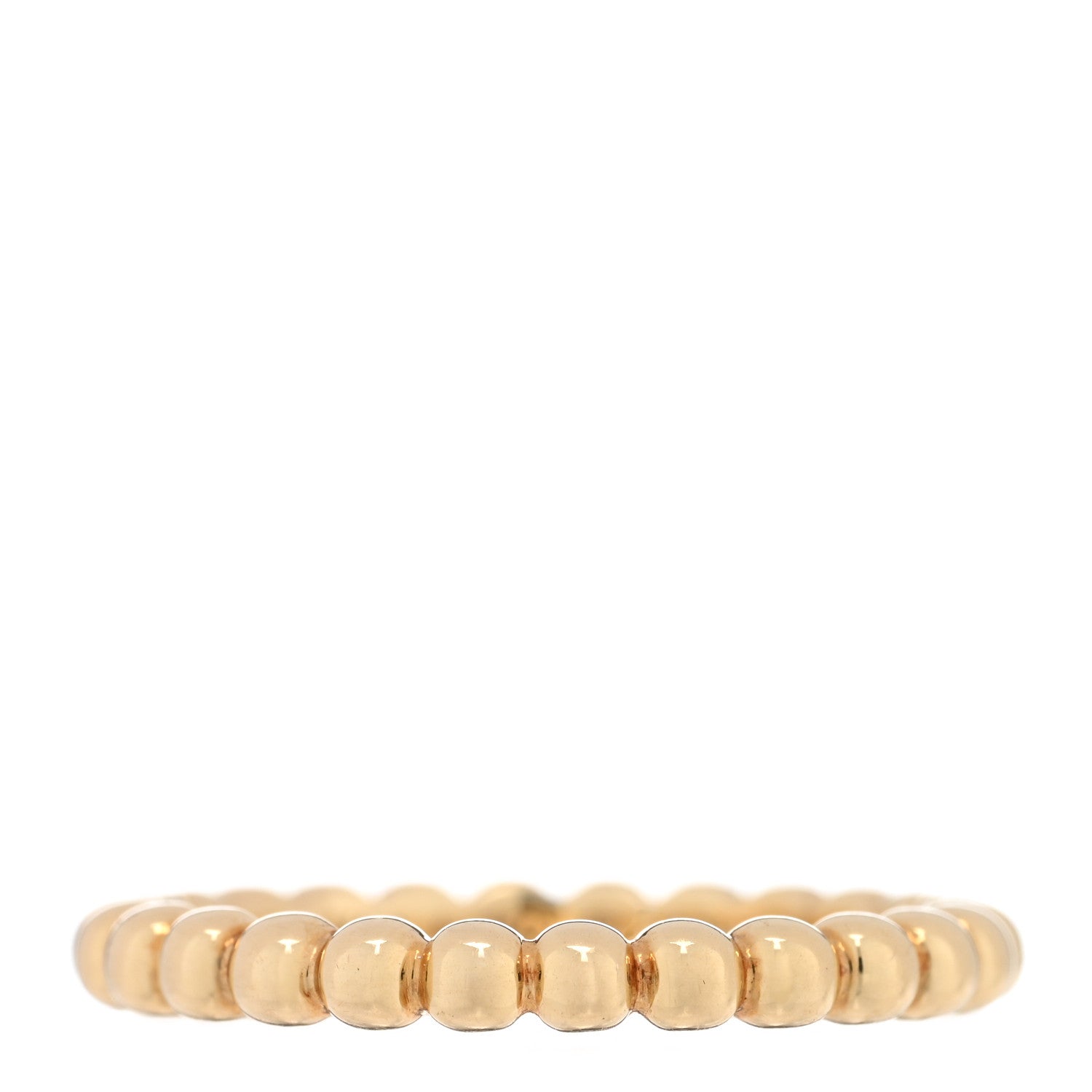 Van Cleef & Arpels 18K Yellow Gold Medium Perlee Ring 57 8 1 of 5
