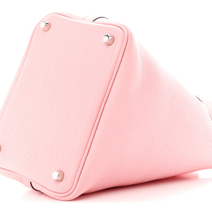 Hermes Taurillon Clemence Picotin Lock 18 PM Rose Sakura 10 of 11