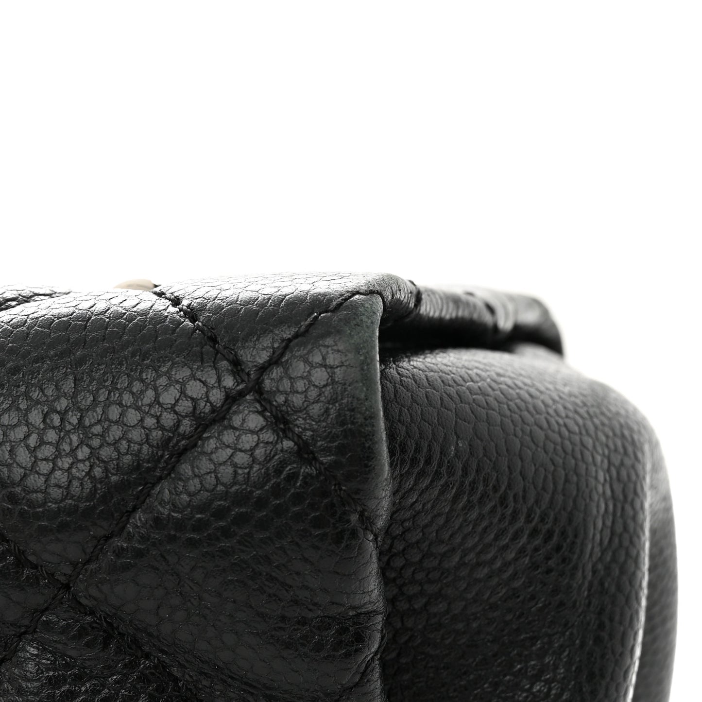 Soft Caviar Quilted CC Timeless Tote Black