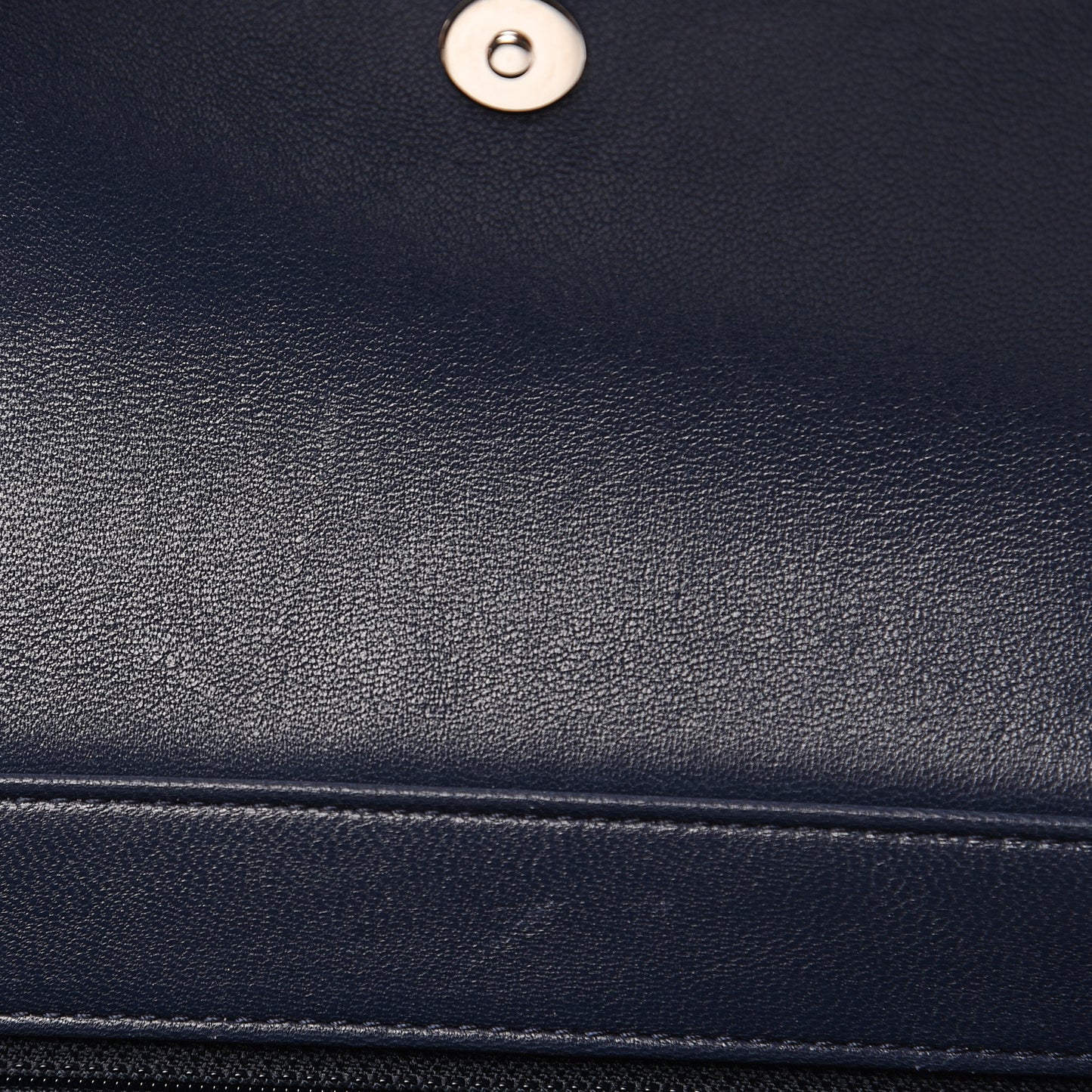 Sheepskin Quilted Medium Vintage Mademoiselle Flap Dark Navy