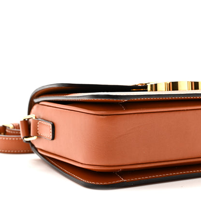 Celine Calfskin Triomphe Canvas Teen Triomphe Bag Tan 10 of 11