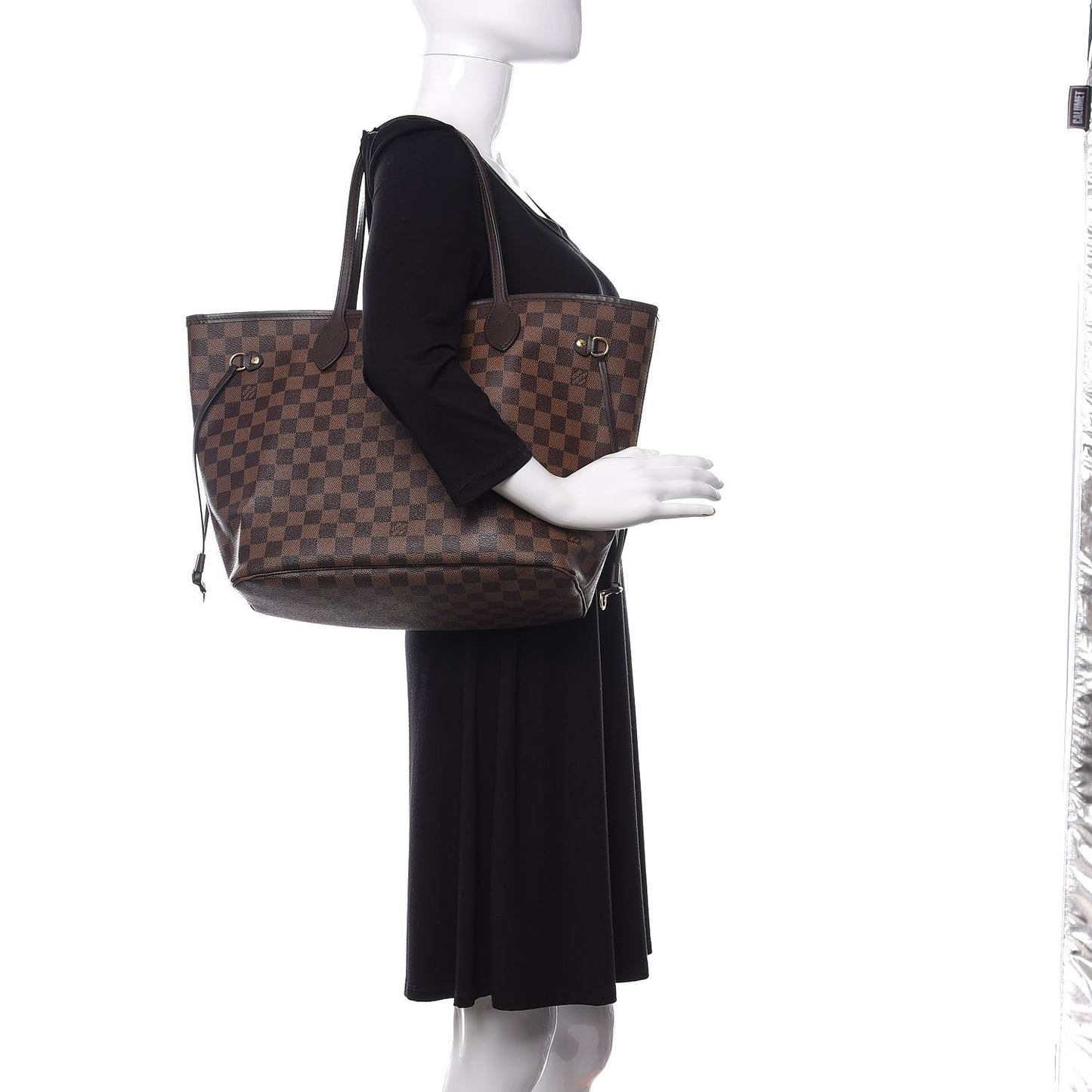 Damier Ebene Neo Neverfull MM Rose Ballerine