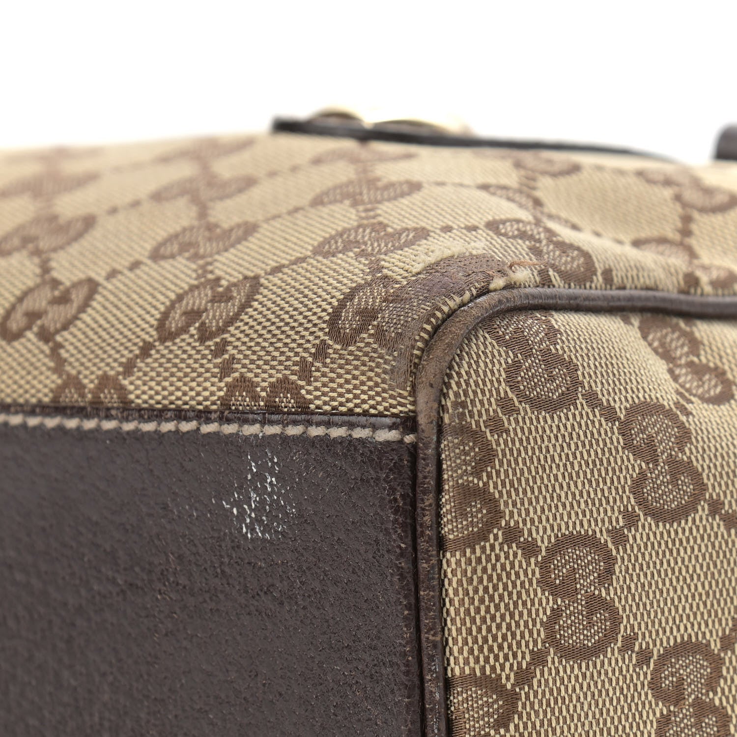Gucci Monogram Small Charmy Boston Dark Brown 16 of 18