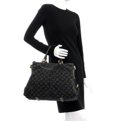 Louis Vuitton Denim Neo Cabby GM Black 3 of 8