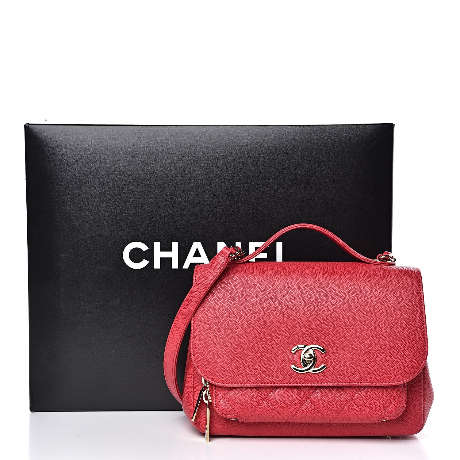 Chanel Caviar Quilted Small Business Affinity Flap Pink 12 of 12