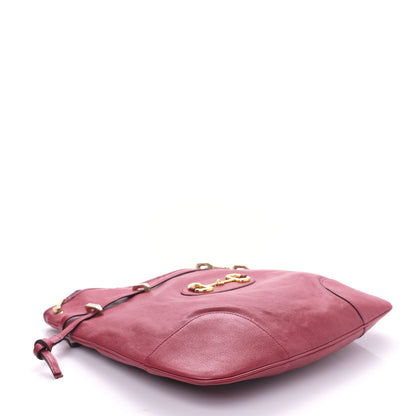 Gucci Sakai Be Green Calfskin Horsebit 1955 Cinch Top Messenger Bag New Cherry Red 4 of 9