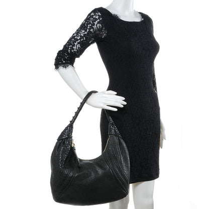 Fendi Nappa Nuvolata Spy Hobo Black 2 of 11