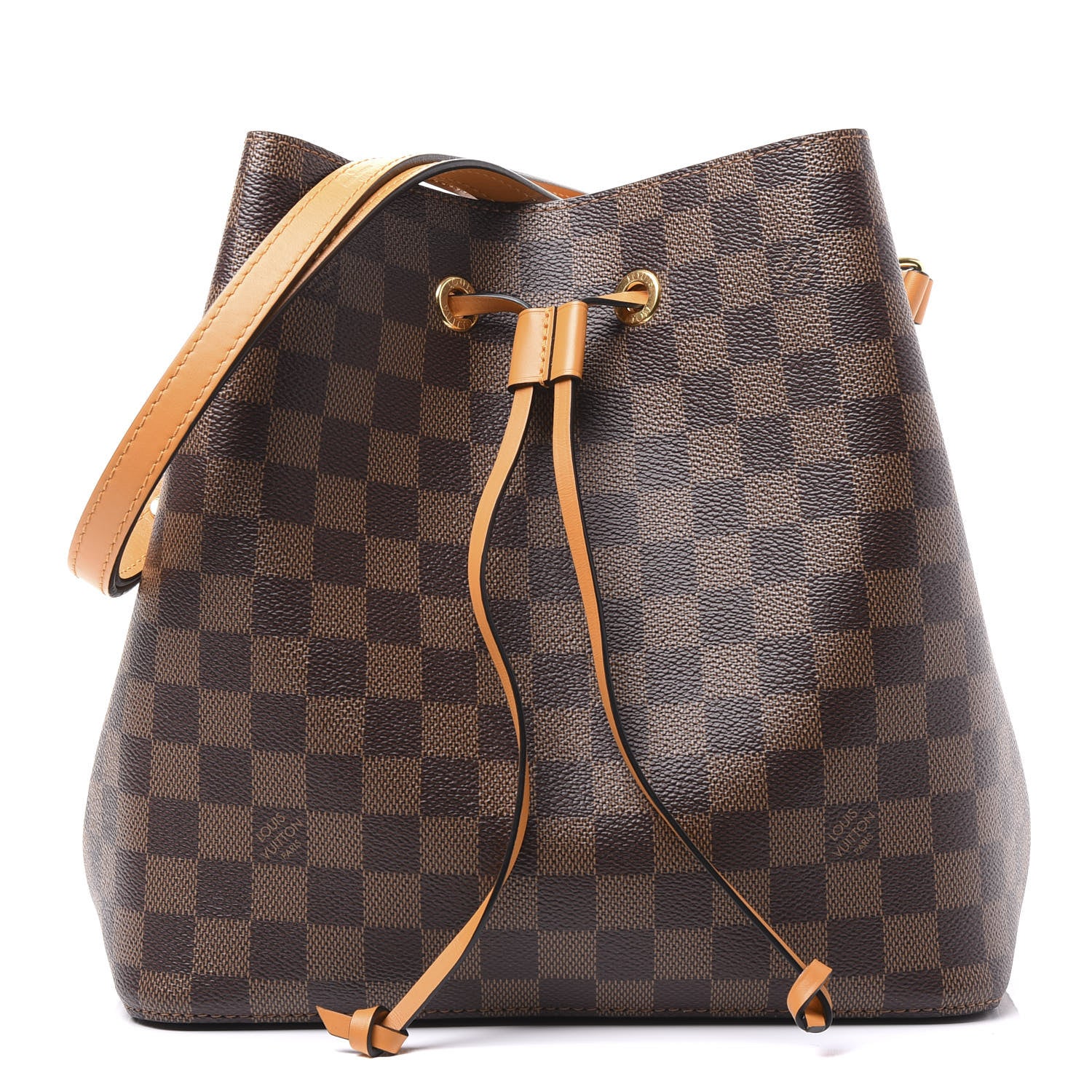 Louis Vuitton Damier Ebene Neonoe MM Safran 1 of 11