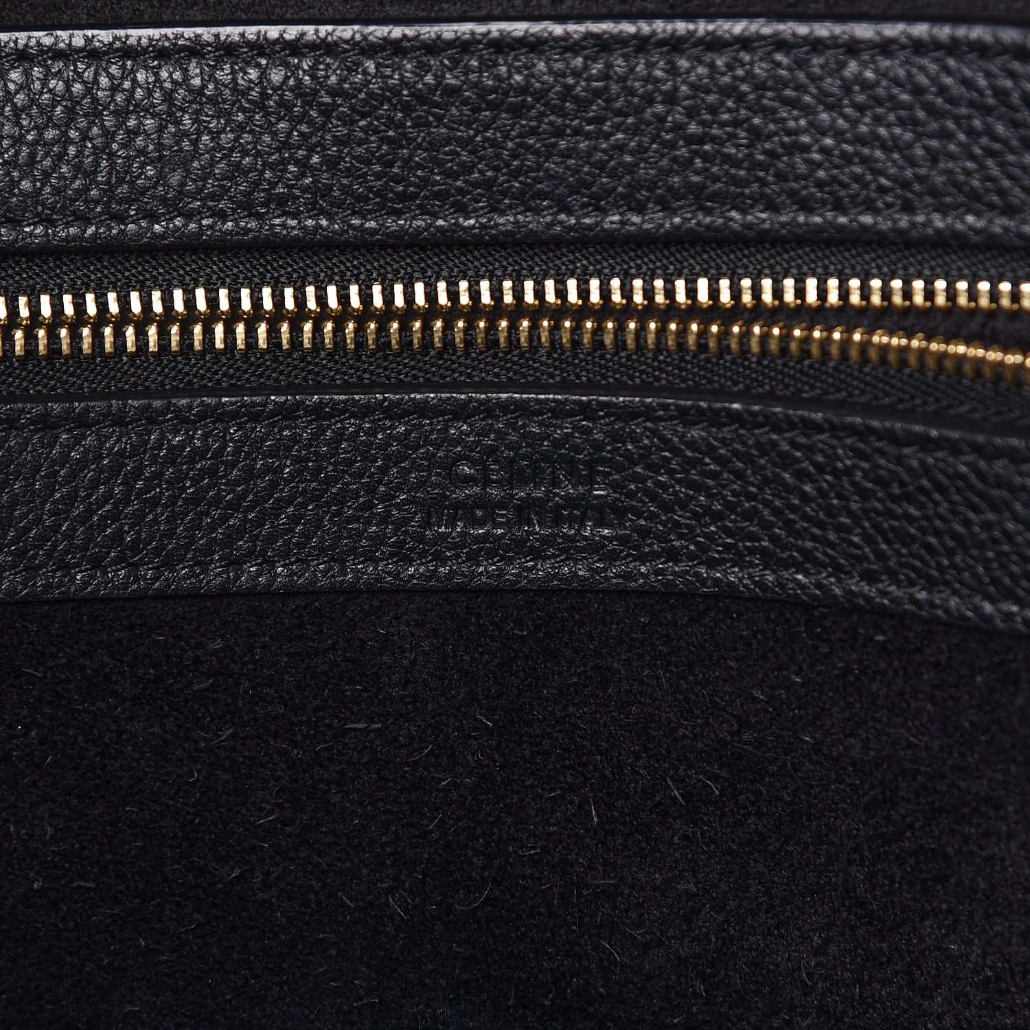 Celine Soft Grained Calfskin Small Belt Cabas Phantom Black 6 of 9