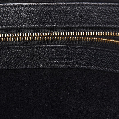 Celine Soft Grained Calfskin Small Belt Cabas Phantom Black 6 of 9
