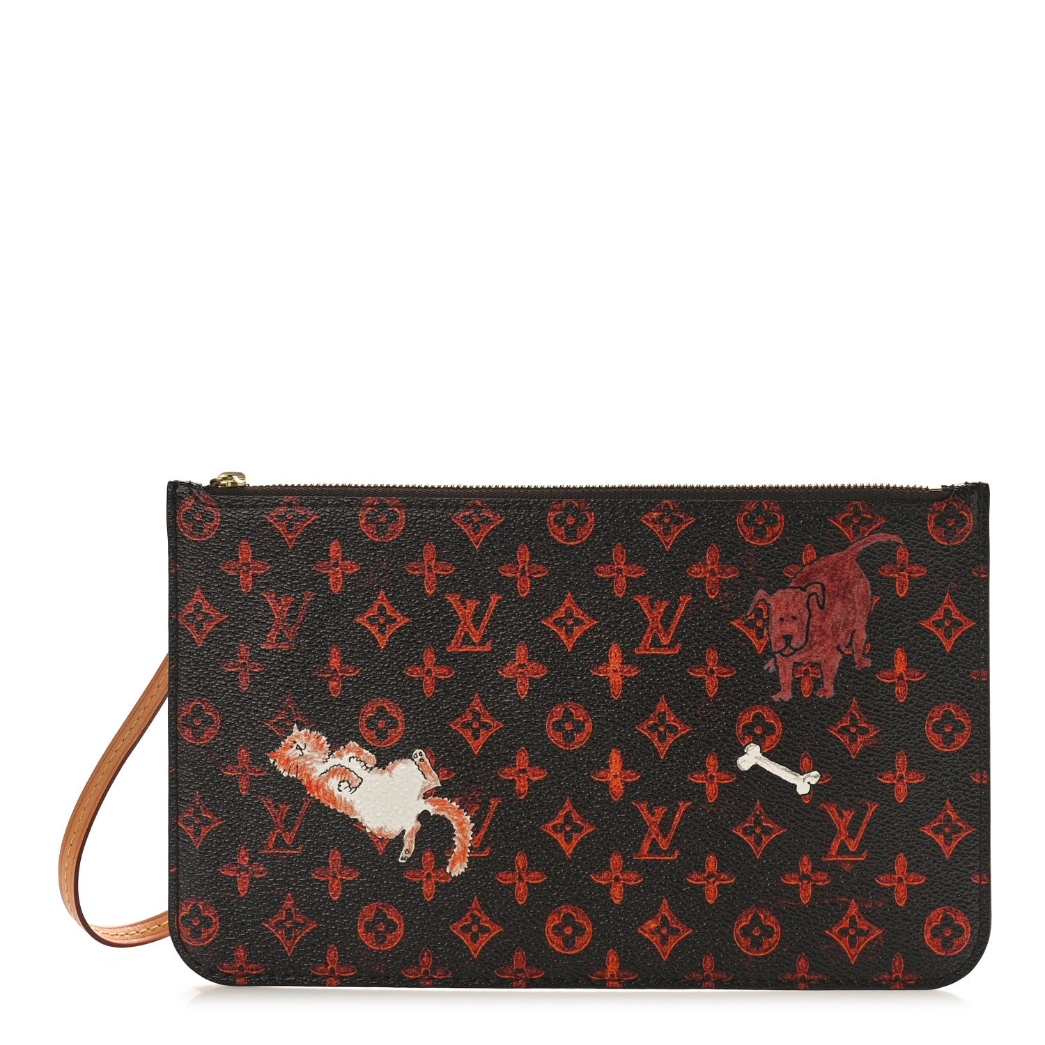Louis Vuitton Catogram Neverfull MM GM Pochette Marron 1 of 7