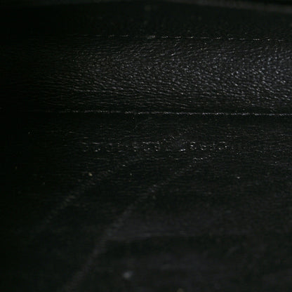 Saint Laurent Grain De Poudre Matelasse Chevron Monogram Chain Wallet Black 7 of 9