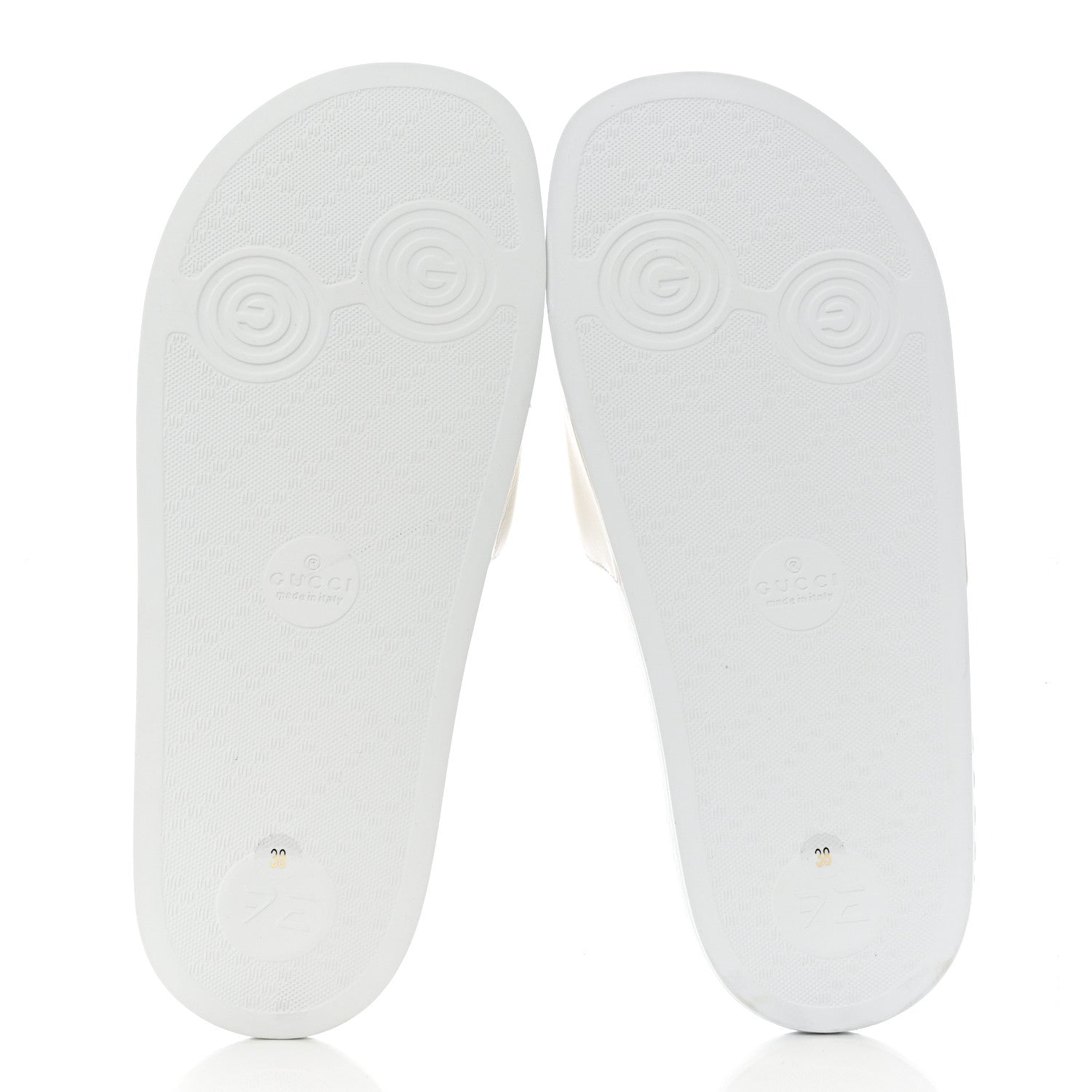 Gucci Nappa Miro Soft Calfskin Womens Interlocking G Slide Sandals 38 Great White Hibiscus Red 5 of 9