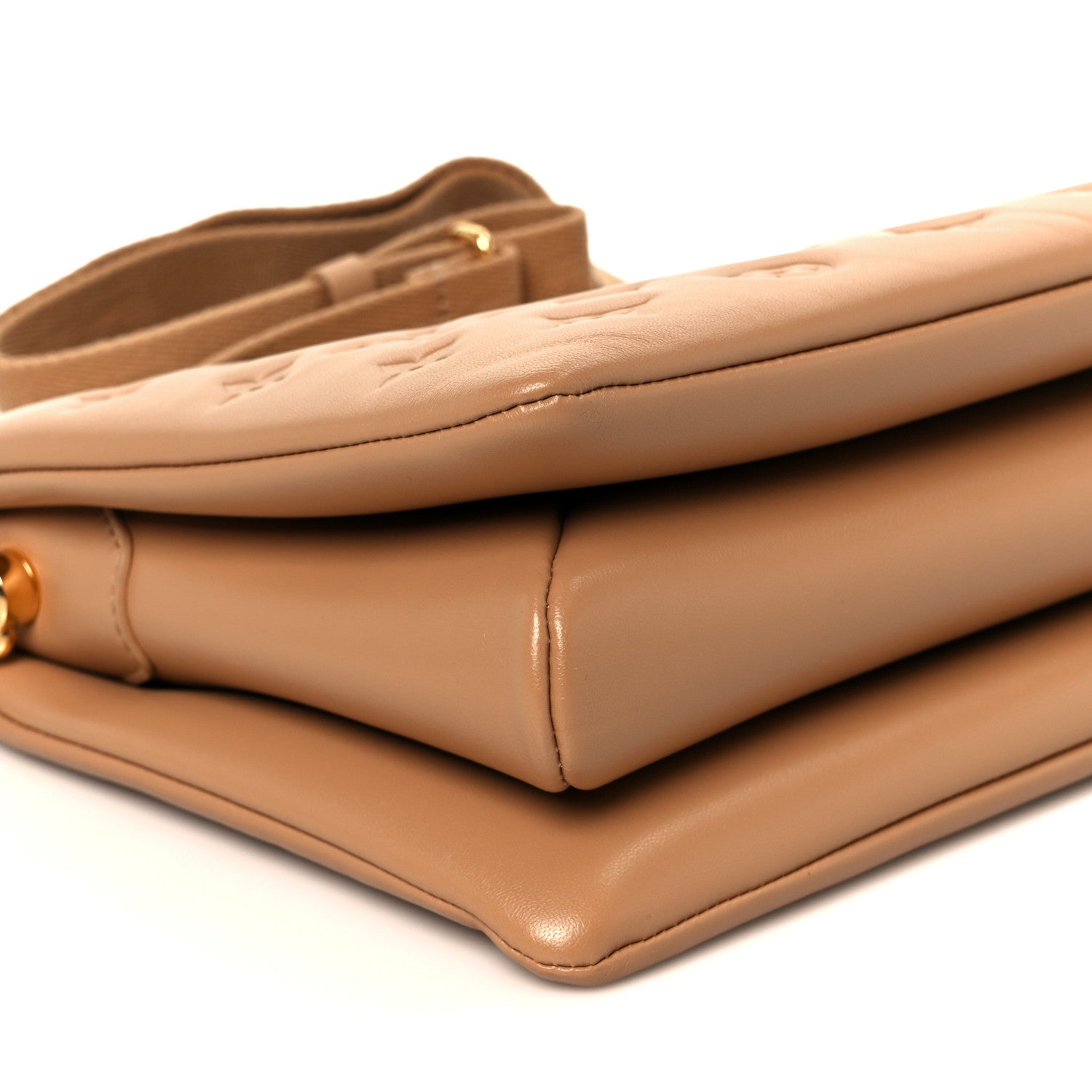 Louis Vuitton Lambskin Embossed Monogram Coussin PM Camel 10 of 11