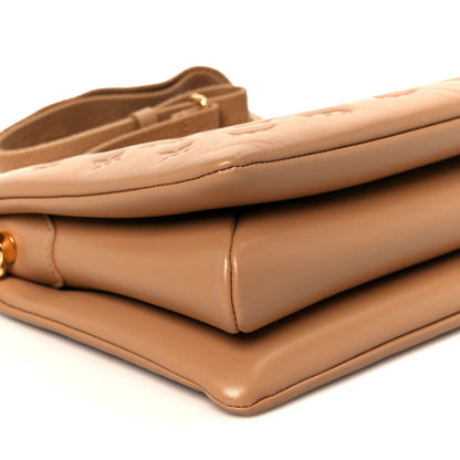 Louis Vuitton Lambskin Embossed Monogram Coussin PM Camel 10 of 11