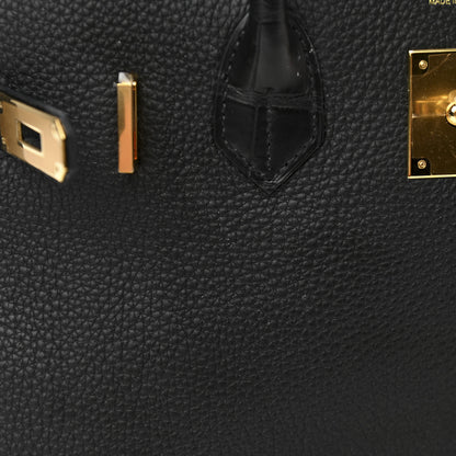Hermes Togo Matte Alligator Birkin Touch 30 Black 11 of 13