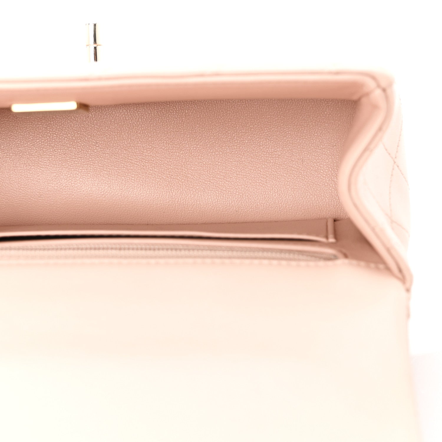 Chanel Lambskin Quilted Mini Top Handle Rectangular Flap Light Pink 5 of 11