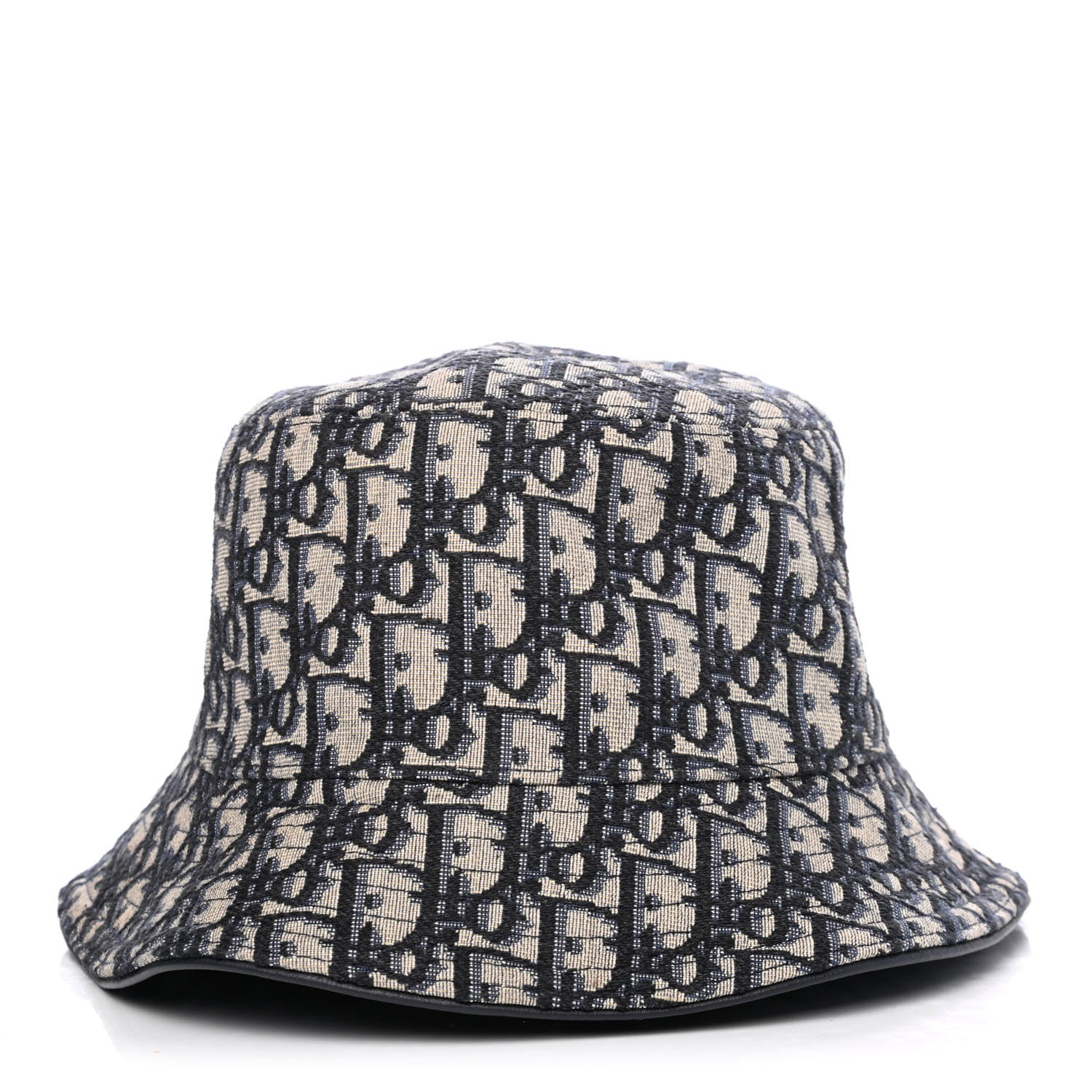 Christian Dior Oblique Jacquard Bucket Hat L Blue 1 of 4