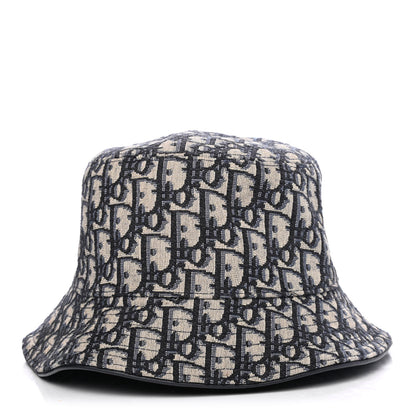 Christian Dior Oblique Jacquard Bucket Hat L Blue 1 of 4