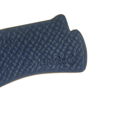 Hermes Epsom Togo Petit H Elephant Bag Charm Sanguine Bleu De Prusse 3 of 3