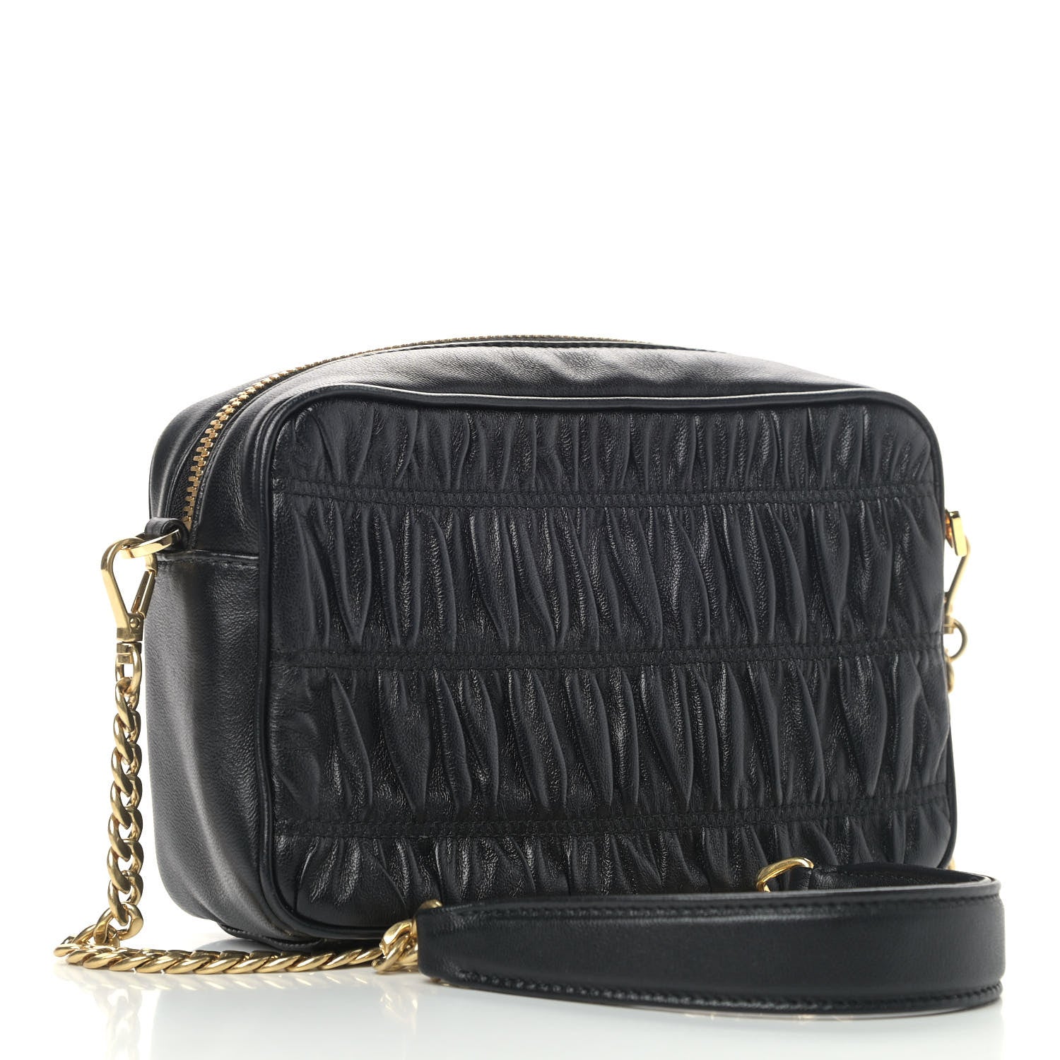 Prada Nappa Gaufre Camera Bag Black 3 of 9