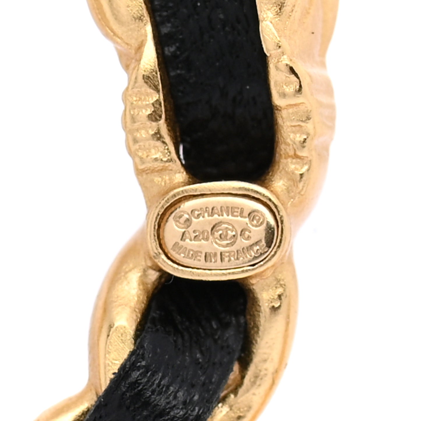 Lambskin Crystal Chain CC Quilted Padlock Brooch Black Gold Multicolor