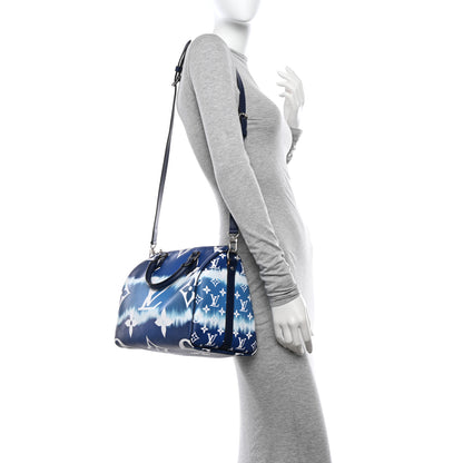 Louis Vuitton Monogram Escale Speedy Bandouliere 30 Blue 2 of 9